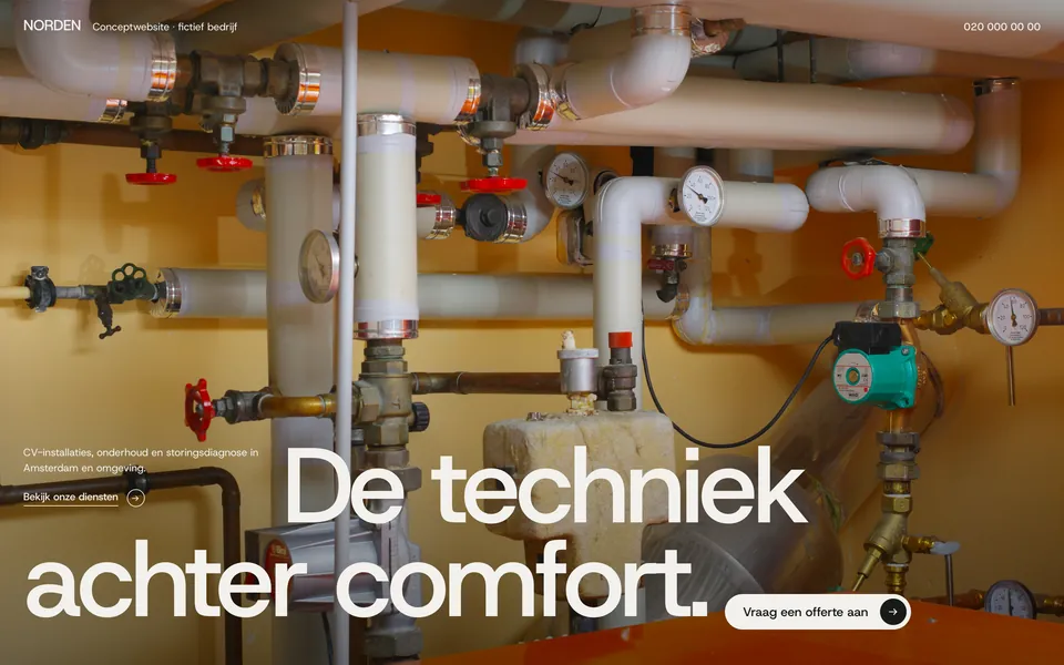 Homepage van NORDEN Installatietechniek