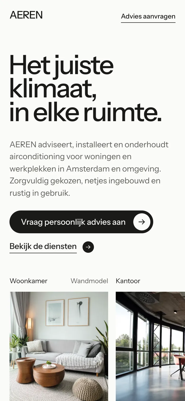 AEREN op mobiel